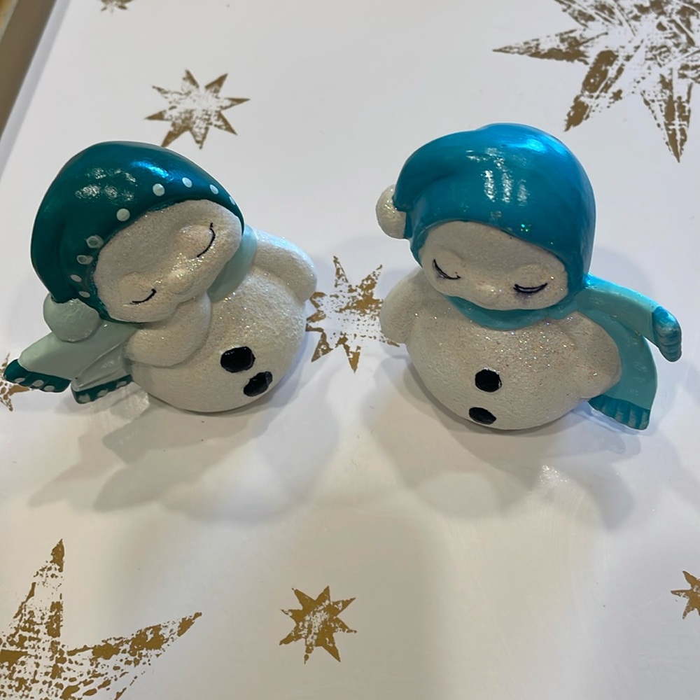 v i n t a g e :: 
 Mr. and Mrs. snowman